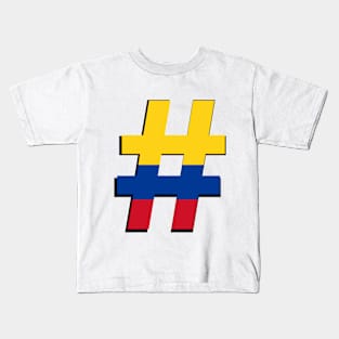 Hashtag Flag - Columbian Kids T-Shirt